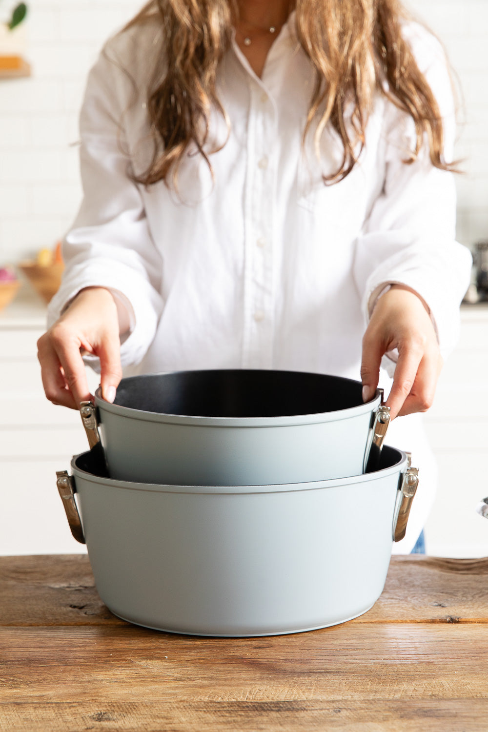 Premium Nesting Cookware Set with Foldable Handles